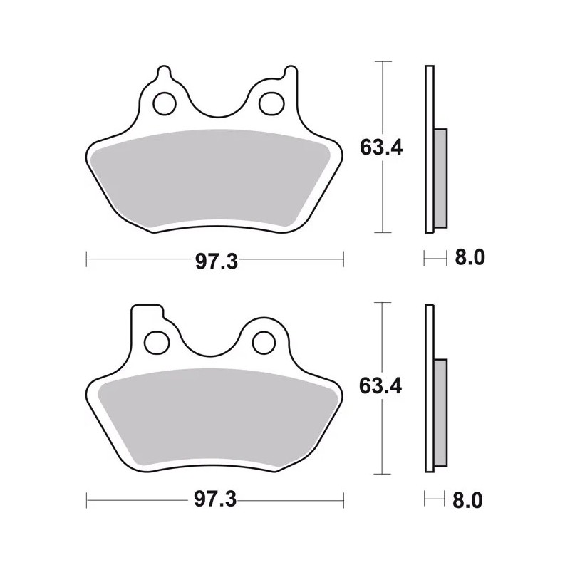 pastillas de freno moto brembo organicas 07hd16cc