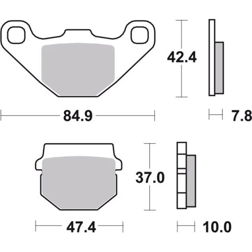 pastillas de freno moto brembo genuinas 07ho1118