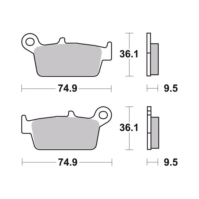 pastillas de freno moto brembo genuinas 07ho2608
