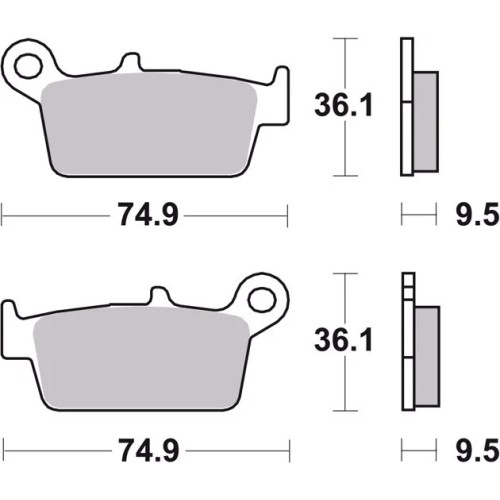 pastillas de freno moto brembo genuinas 07ho2608