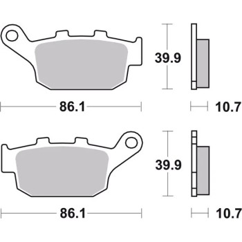 pastillas de freno moto brembo genuinas 07ho2711 2