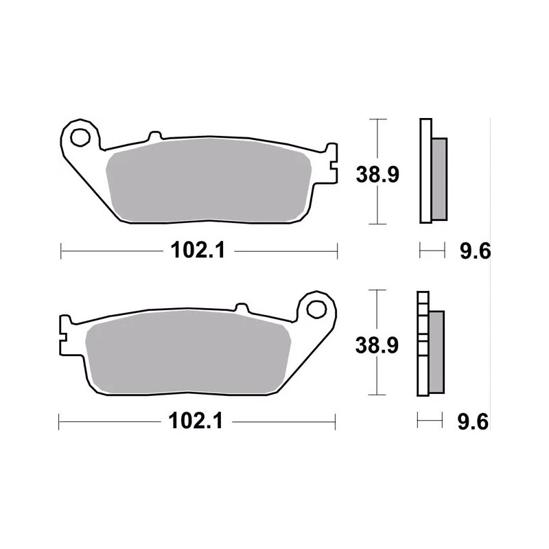 pastillas de freno moto brembo sinterizadas 07ho41sr