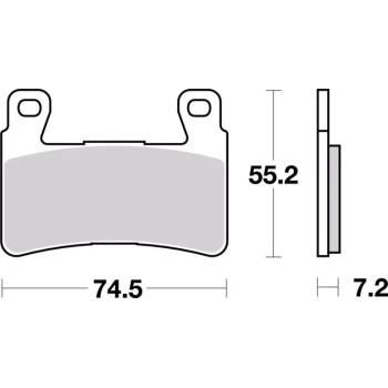 pastillas de freno moto brembo sinterizadas 07ho45sa 2