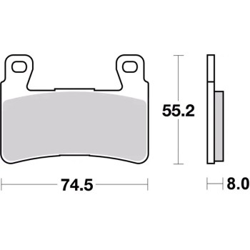 pastillas de freno moto brembo sinterizadas 07ho45sr 2