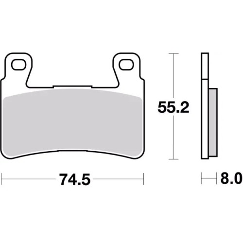 pastillas de freno moto brembo sinterizadas 07ho45sr
