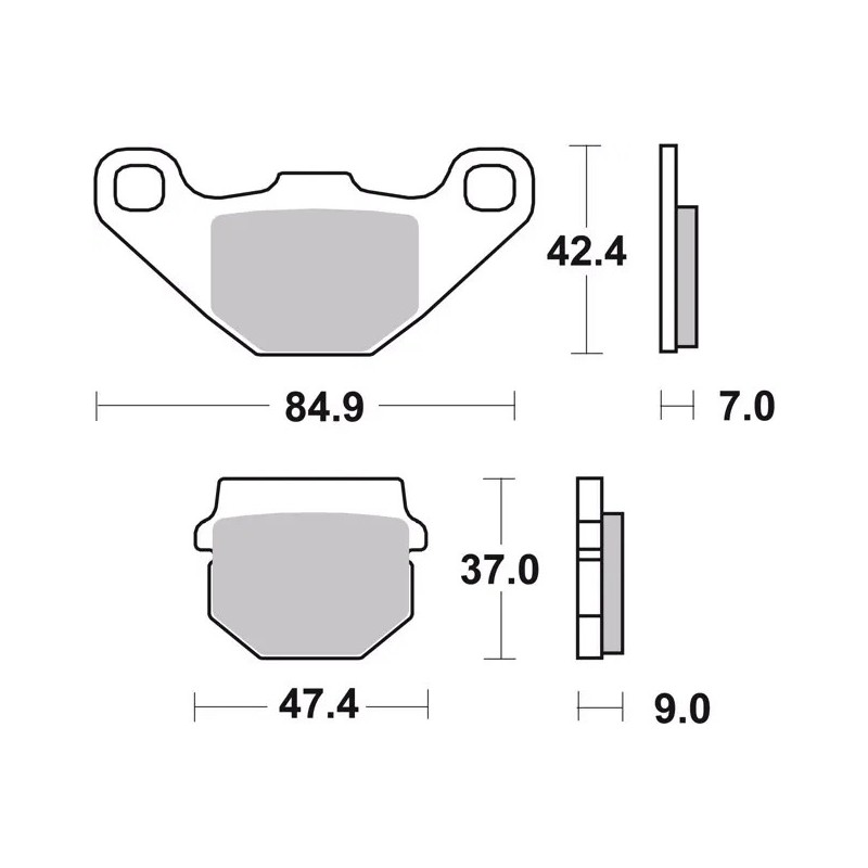 pastillas de freno moto brembo genuinas 07ka0717
