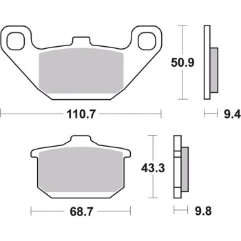 pastillas de freno moto brembo genuinas 07ka0808 2