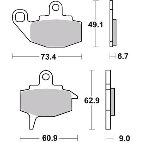 pastillas de freno moto brembo organicas 07ka10tt