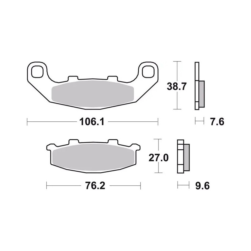 pastillas de freno moto brembo genuinas 07ka1117