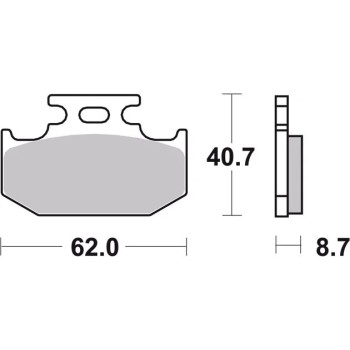 pastillas de freno moto brembo organicas 07ka12tt 2