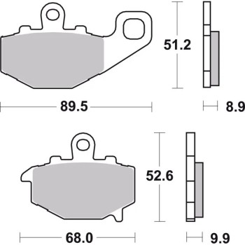 pastillas de freno moto brembo genuinas 07ka1617 2