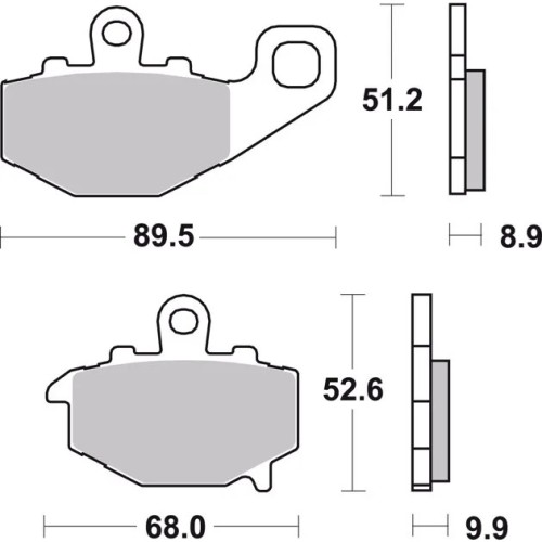pastillas de freno moto brembo sinterizadas 07ka16sp