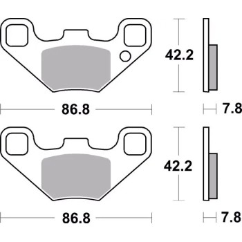 pastillas de freno moto brembo sinterizadas 07po12sd 2