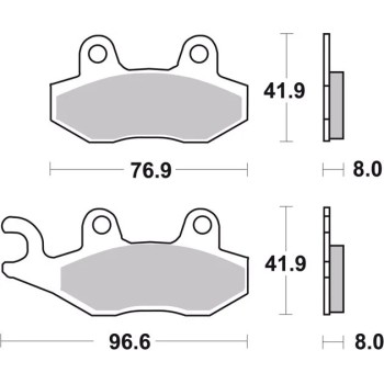pastillas de freno moto brembo genuinas 07su1215 2