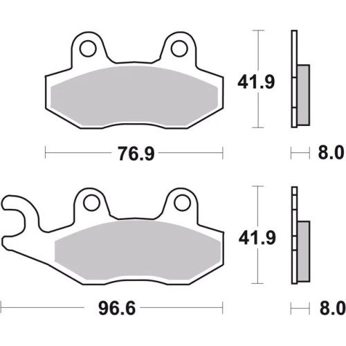 pastillas de freno moto brembo genuinas 07su1215