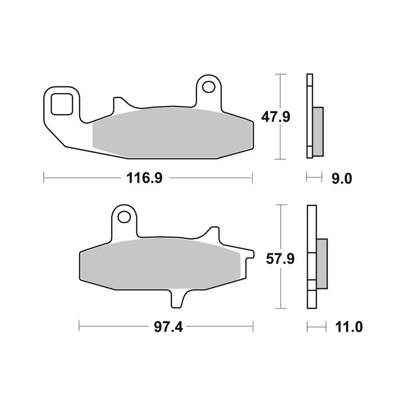 pastillas de freno moto brembo sinterizadas 07su15sa