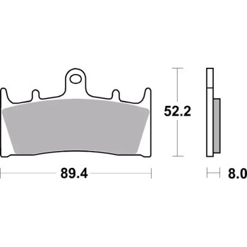 pastillas de freno moto brembo sinterizadas 07su19sr 2