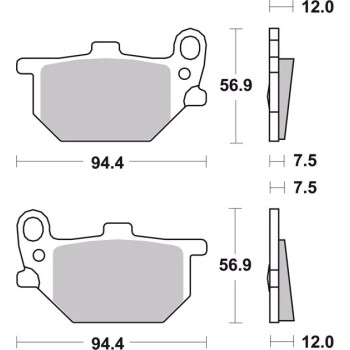 pastillas de freno moto brembo genuinas 07ya0413 2