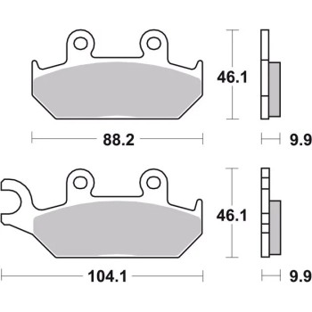 pastillas de freno moto brembo genuinas 07ya2508 2