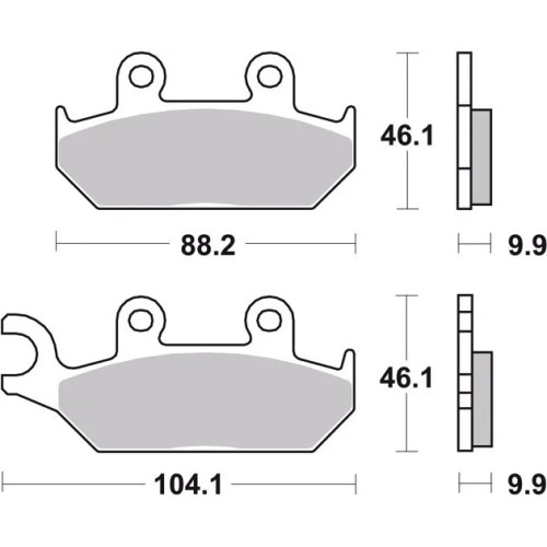 pastillas de freno moto brembo sinterizadas 07ya25sa