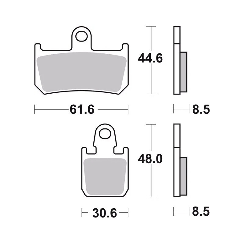 pastillas de freno moto brembo sinterizadas 07ya46sa