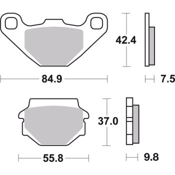 pastillas de freno moto brembo sinterizadas 07ya54sp 2