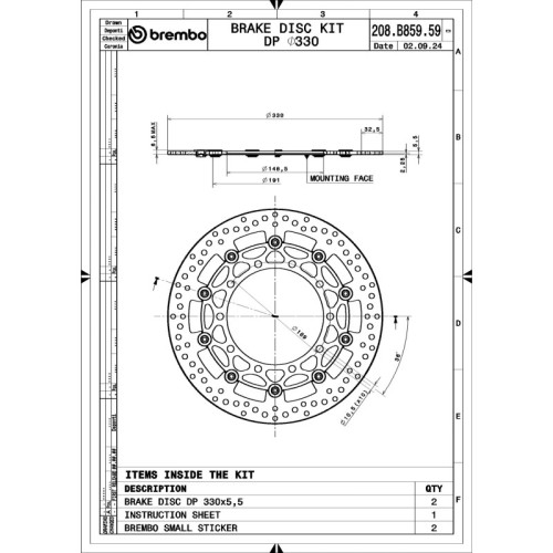 discos de freno delanteros brembo racing hpk superspot pareja 208b85959