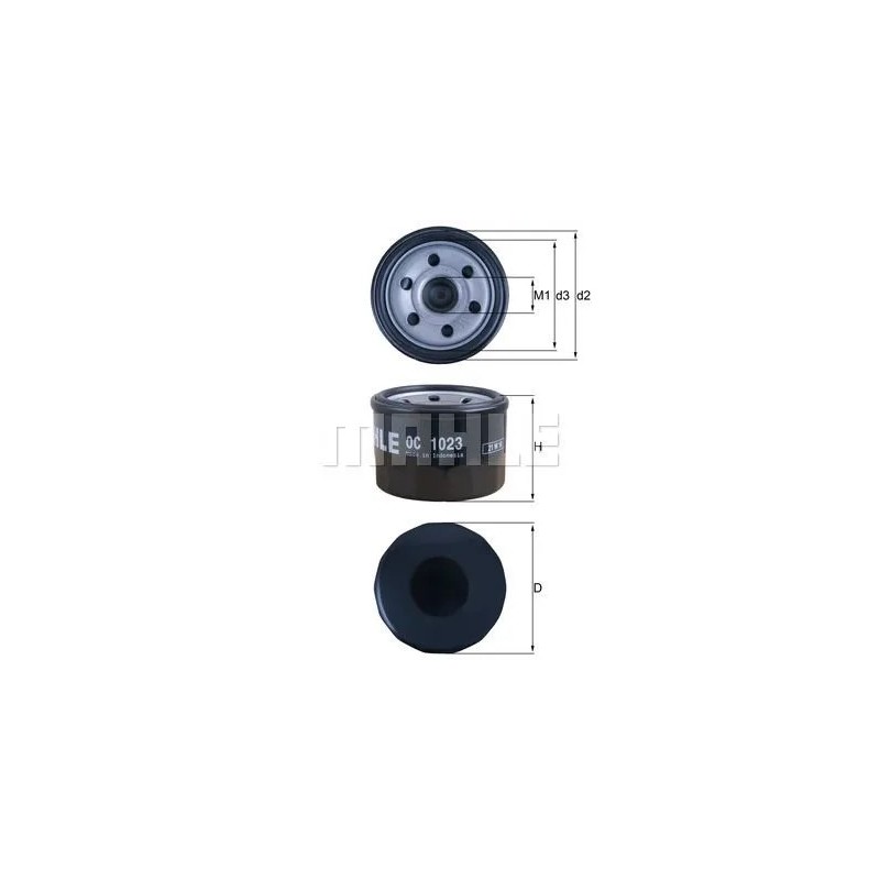 filtro de aceite mahle oc1023