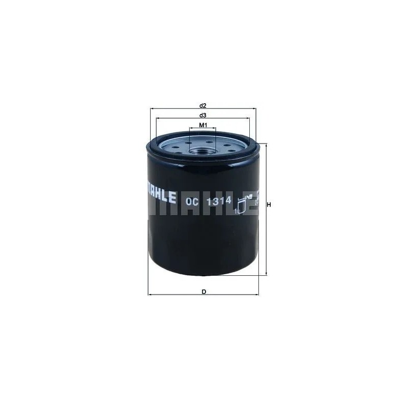 filtro de aceite mahle oc1314