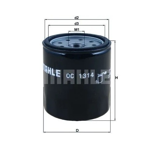 filtro de aceite mahle oc1314