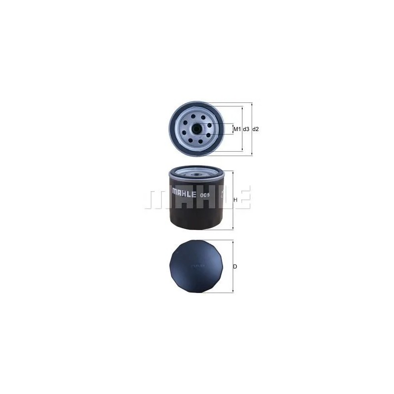 filtro de aceite mahle oc5