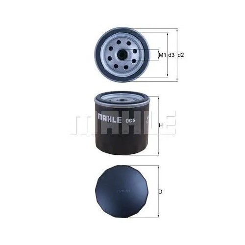 filtro de aceite mahle oc5