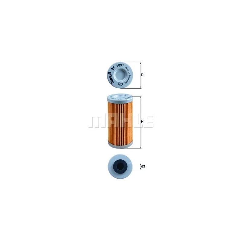 filtro de aceite mahle ox1091