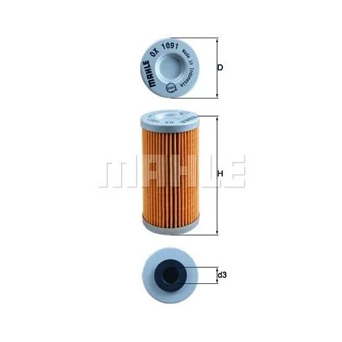 filtro de aceite mahle ox1091