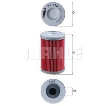 filtro de aceite mahle ox115