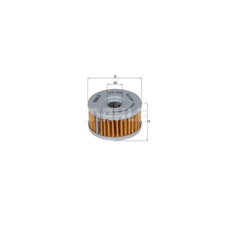 filtro de aceite mahle ox408