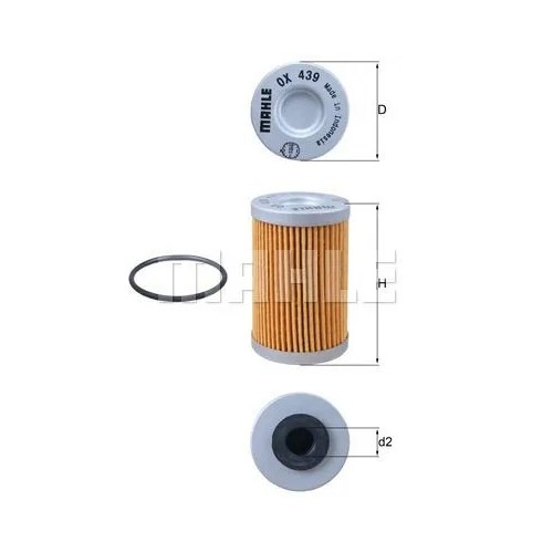 filtro de aceite mahle ox439d