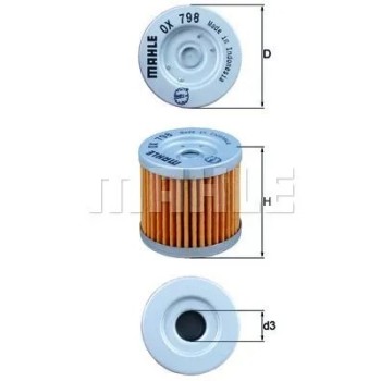 filtro de aceite mahle ox798