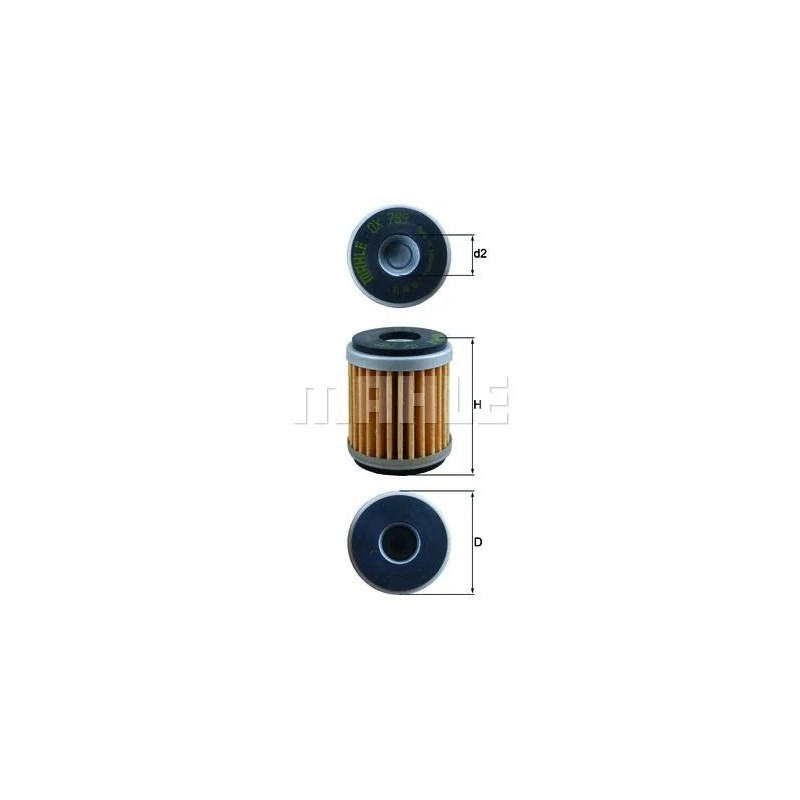 filtro de aceite mahle ox799