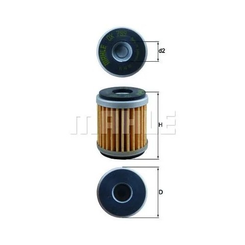 filtro de aceite mahle ox799