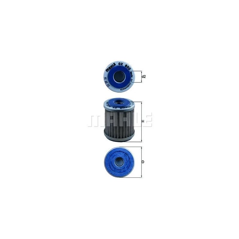 filtro de aceite mahle ox800