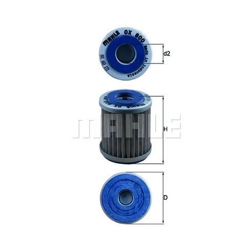 filtro de aceite mahle ox800