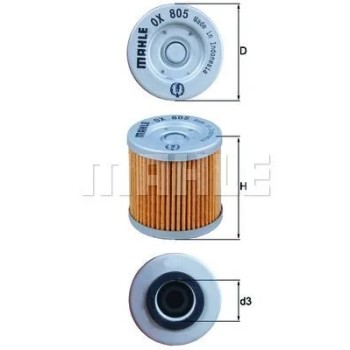 filtro de aceite mahle ox805