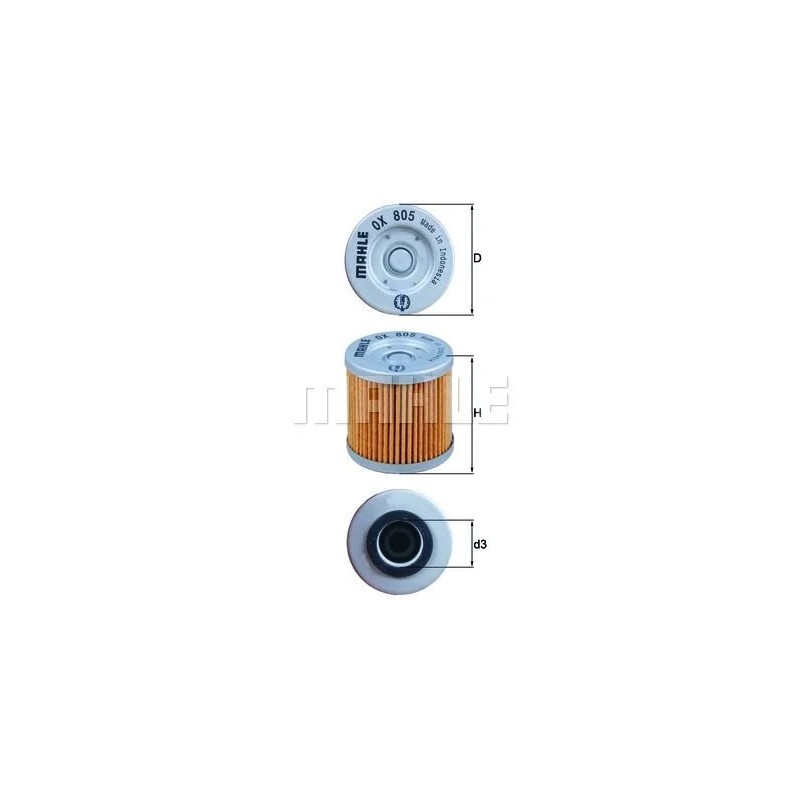 filtro de aceite mahle ox805