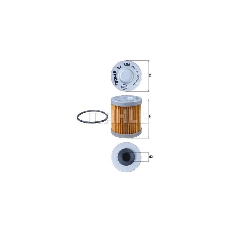filtro de aceite mahle ox806d