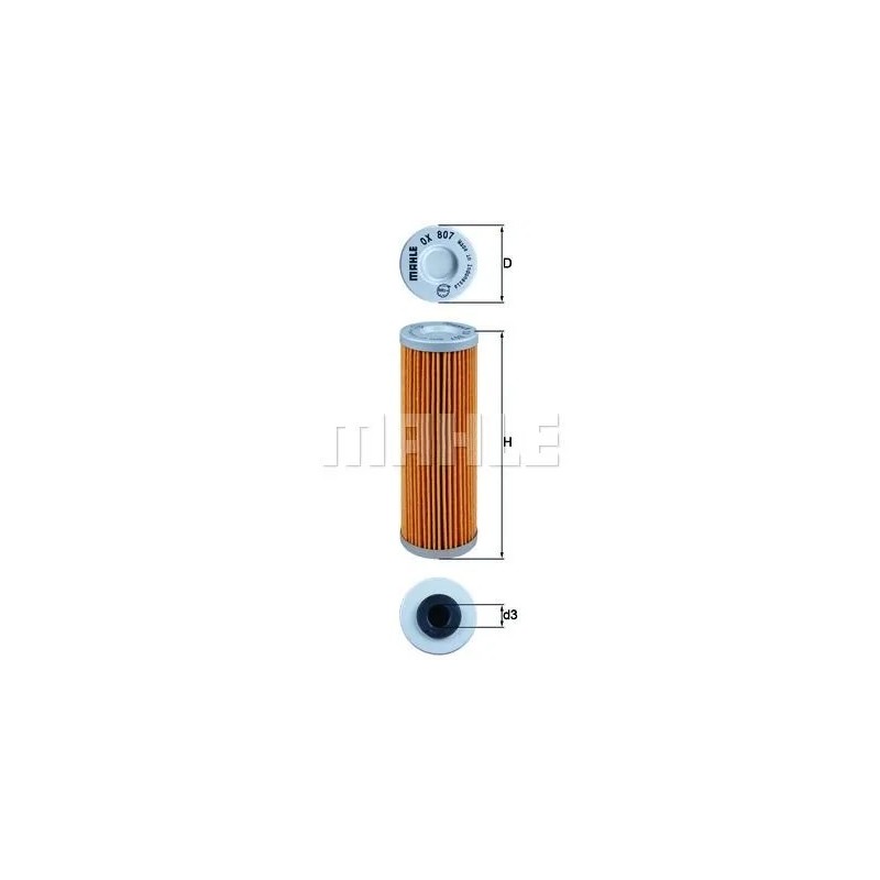 filtro de aceite mahle ox807
