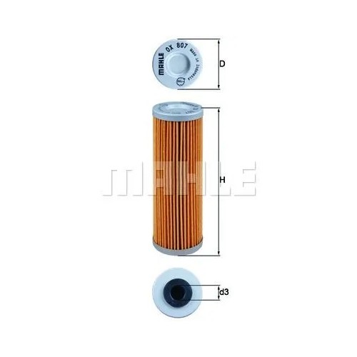 filtro de aceite mahle ox807