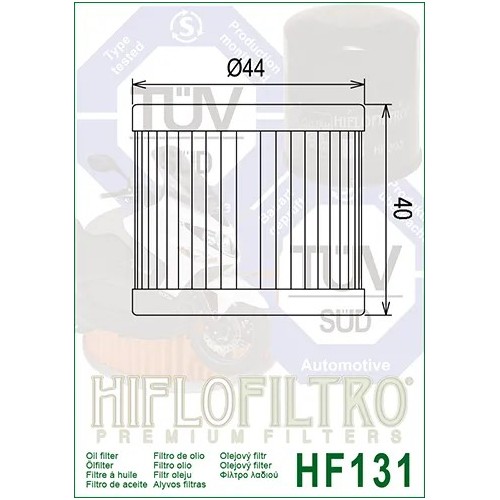 filtro de aceite hf 131 hiflofiltro