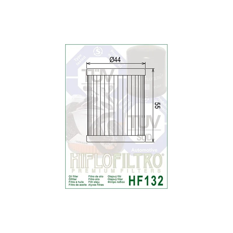 filtro de aceite hf 132 hiflofiltro
