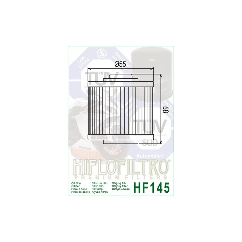 filtro de aceite hf 145 hiflofiltro